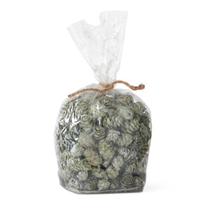 K&K Interiors - Bag of Green Mini Pinecones
