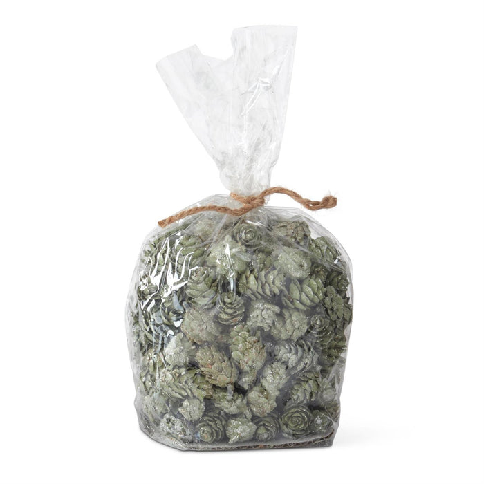 K&K Interiors - Bag of Green Mini Pinecones