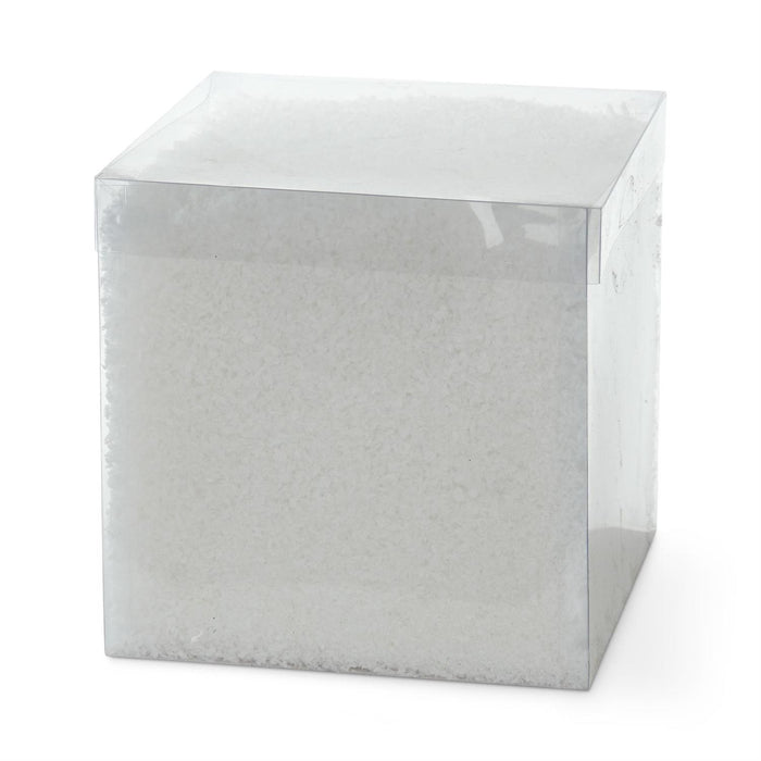 K&K Interiors - 6.25" Square Box of Artificial Snow