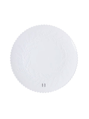 Mary Square - Embossed Wreath Platter