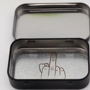 Expressions Engraved - All The F**ks I Give Engraved Tin W/ Wooden F**ks