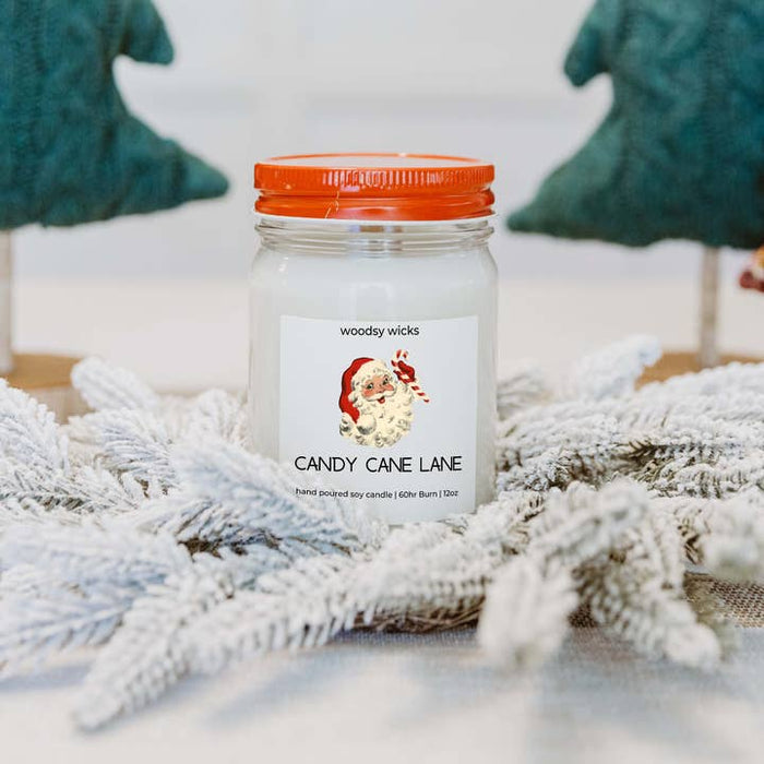 Woodsy Wicks - Candy Cane Lane (12oz)