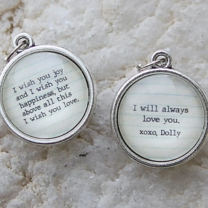 Jennifer Dahl Designs LLC - I Will Always Love You XO Double Sided Charm