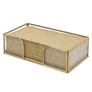 Boston International - Gold Edge Glass Caddy