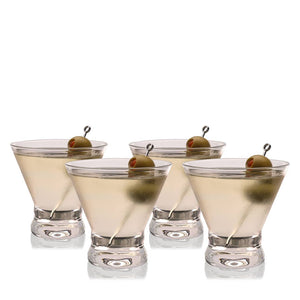 TRUE - Stemless Martini Glasses Set of 4