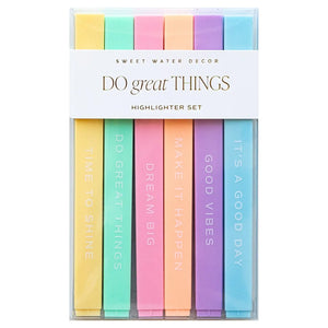 Sweet Water Decor - Do Great Things Highlighter Set