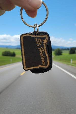Most Amazing - St. Helens Wooden Keychain