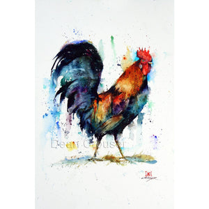 5 X 7" Greeting Card  'Rooster'