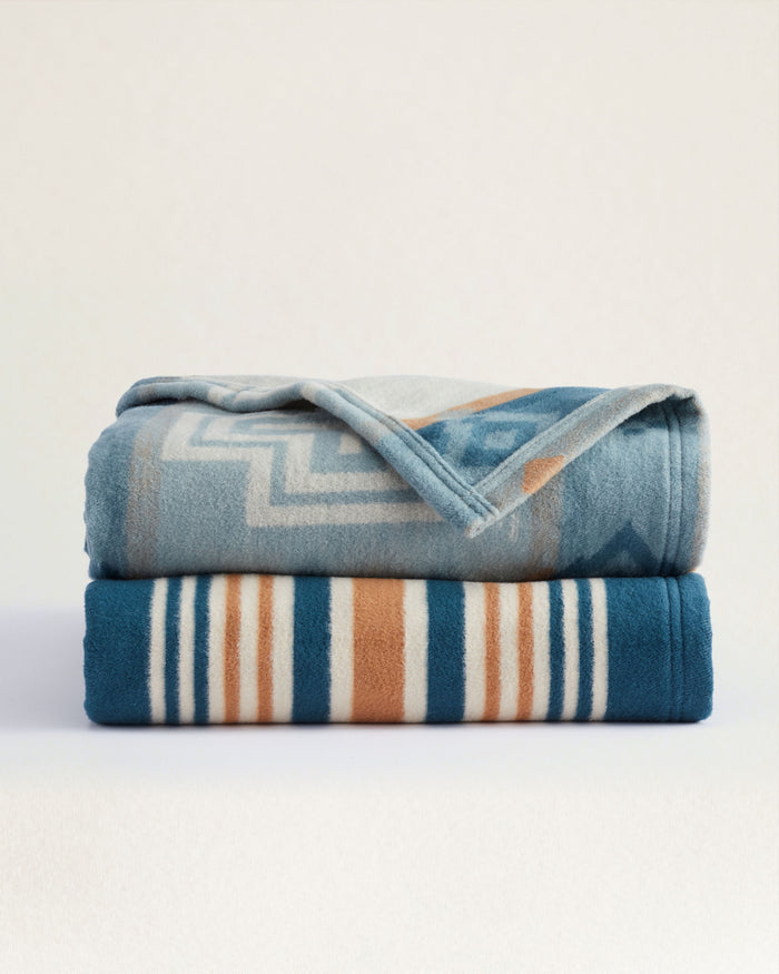 Pendleton - Throw Blanket Set San Marino & Stripe