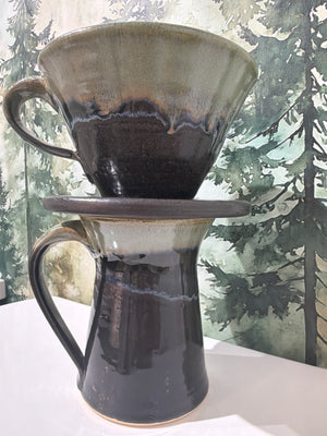 Dock 6 Pottery - Handmade Ceramic Coffee Pour Over, Small