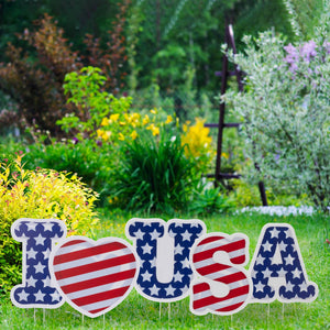 The Gerson Companies - I ❤️ USA Yard Stake Signs
