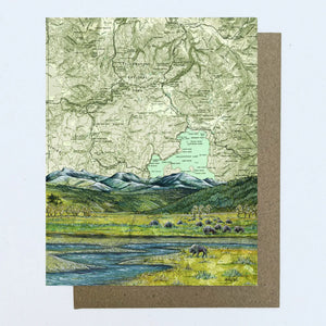 Final Switchback by Katie Jeanne Reim-  Yellowstone National Park Fine Art Blank Notecard