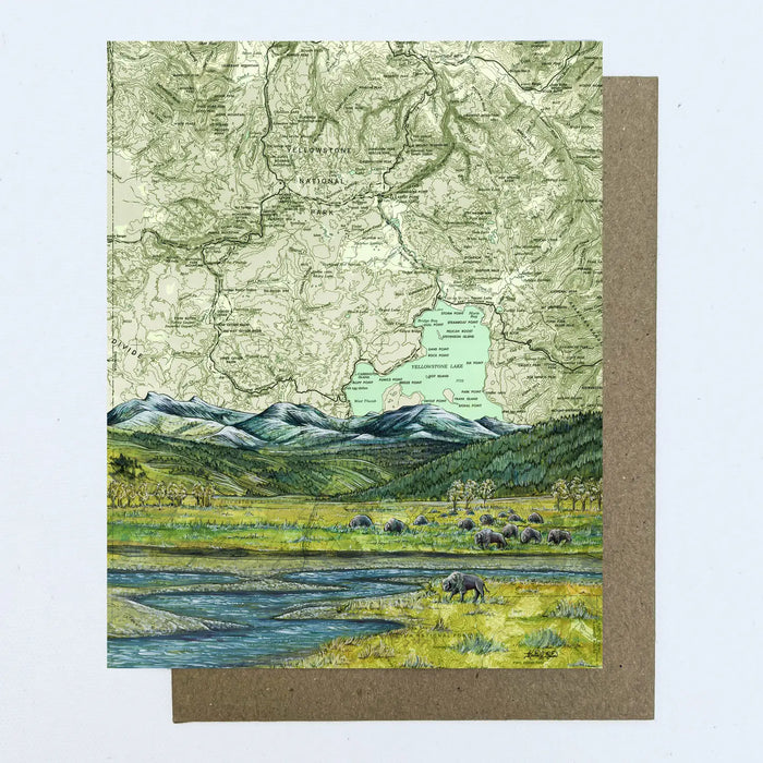 Final Switchback by Katie Jeanne Reim-  Yellowstone National Park Fine Art Blank Notecard