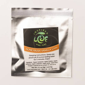 Inspired Leaf Teas - Honeybush Vanilla Chai Single Pyramid Tea Bag