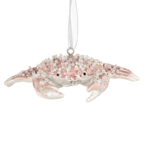 Demdaco - Iridescent Pink Crab Ornament