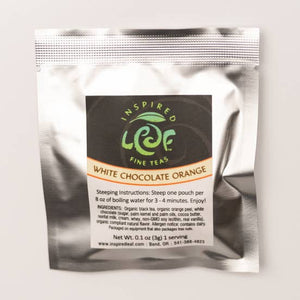 Inspired Leaf Teas - White Chocolate Orange Single Pyramid Tea Bag