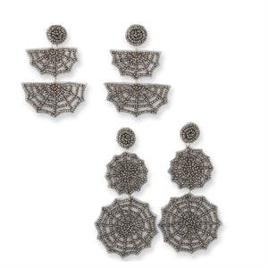 K&K Interiors - Halloween Web Earrings (Assorted)