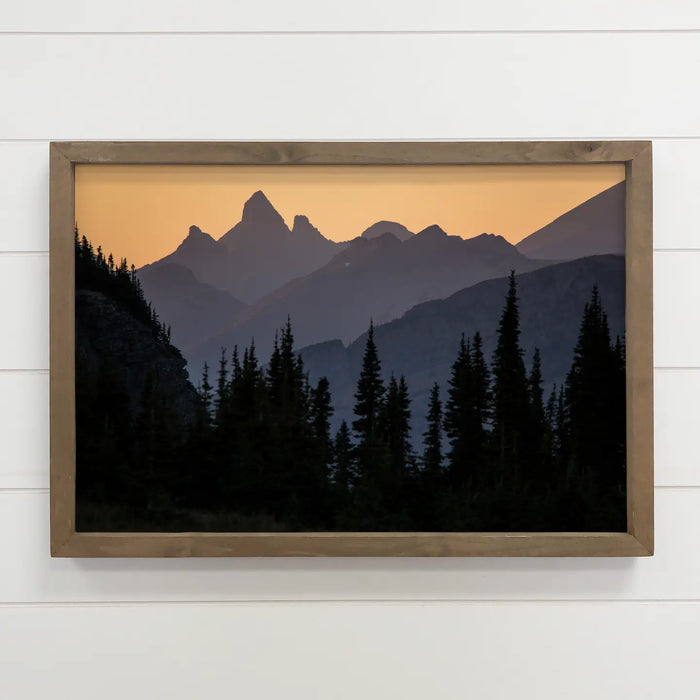 Hangout Home - Stoney Indian Peaks Canvas Art