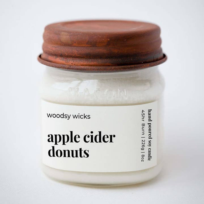 Woodsy Wicks - Apple Cider Donut Fall Candle 12oz
