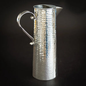 India Handicrafts - Stainless Steel Hammered Pitcher