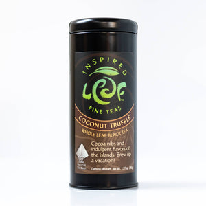 Inspired Leaf Teas - Coconut Truffle Pyramid Tin
