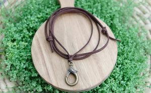 Jennifer Dahl Designs LLC - Leather antique Brass Lobster Clasp Charm Catcher