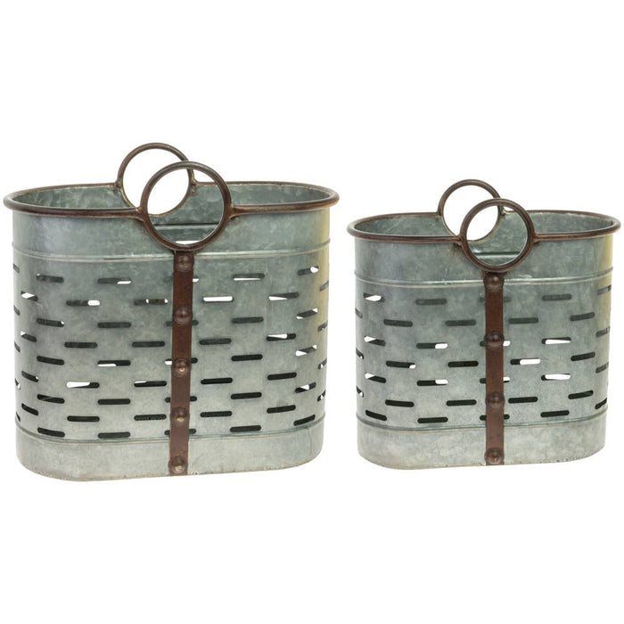 Boston International - Oval Metal Baskets (Assorted Sizes)