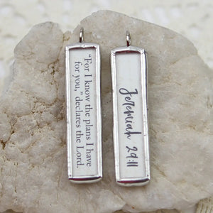 Jennifer Dahl Designs LLC - For I Know Plans Faith Handmade Soldered Charm