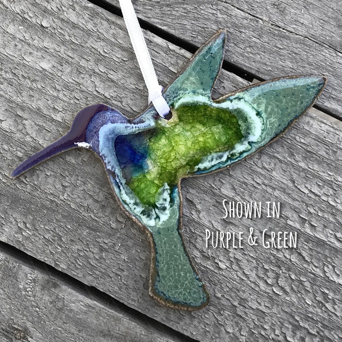 Dock 6 Pottery - Handmade Hummingbird Ornament