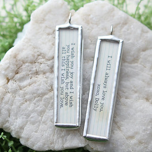 Jennifer Dahl Designs LLC - I Will Always Love You XO Soldered Art Charm