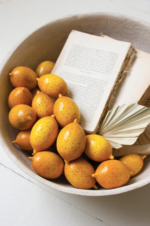 Kalalou - Hand-Carved Wooden Lemons