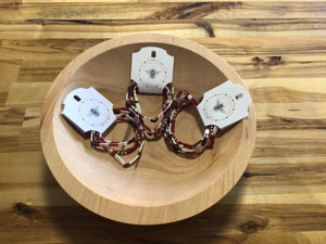 Queen Beadz - 4 Strand Bracelet Pack - Cream  & Red