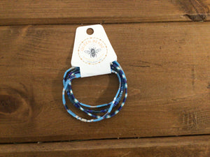 Queen Beadz - 4 Strand Bracelet Pack - Turquoise & Navy