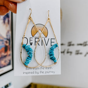 Derive Jewelry - Kingman Turquoise Stud Earrings