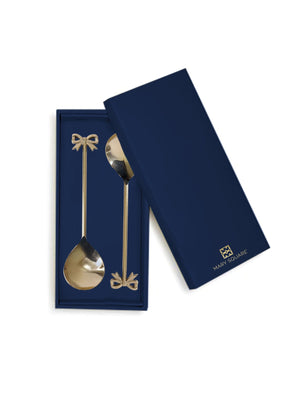 Mary Square - Bow Salad Server Set