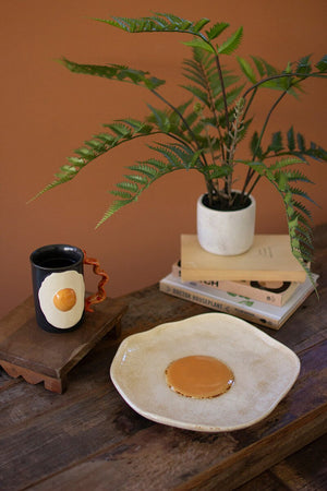 Kalalou - Ceramic Fried Egg Platter