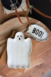 Kalalou - Ceramic Boo & Ghost Serving Platters