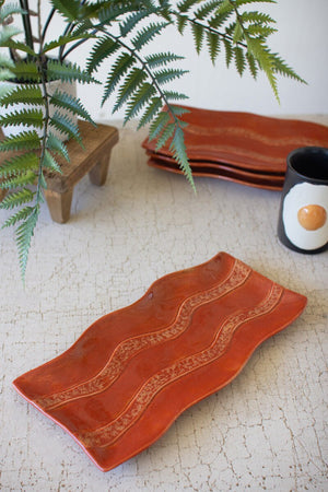 Kalalou - Ceramic Bacon Platter