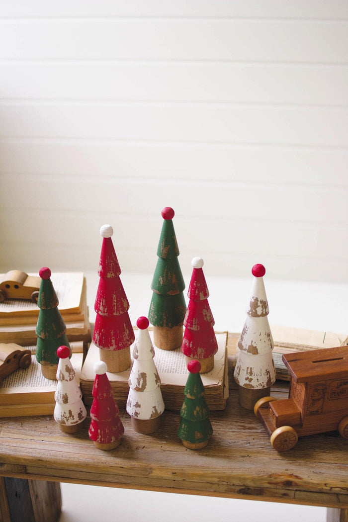 K&K Interiors - Wooden Christmas Trees