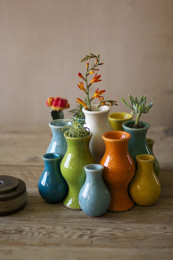 Kalalou - Multi-Colored Ceramic Vases (Assorted)