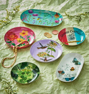 Tag - Spring Themed Metal Trinket Trays (Assorted)