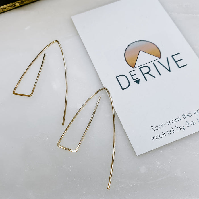 Derive Jewelry - Triangle Threader Earrings