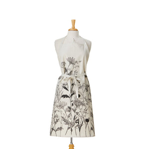Tag - Black and Cream Botanical Apron