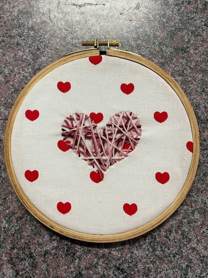 Sass At Home - Heart Embroidery Hoop Art