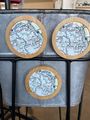 Daisy Mae Designs - Columbia County, Oregon Map Magnetic Bottle Opener