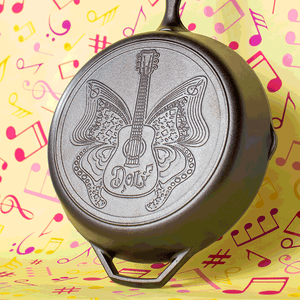 Lodge - 12 Inch Cast Iron Butterfly Dolly Parton Skillet