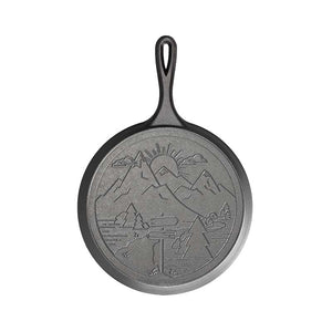 Lodge - 10.5 Inch Cast Iron Griddle Mountain Scene