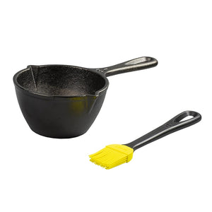 Lodge - Cast Iron Melting Pot and Silicone Brush