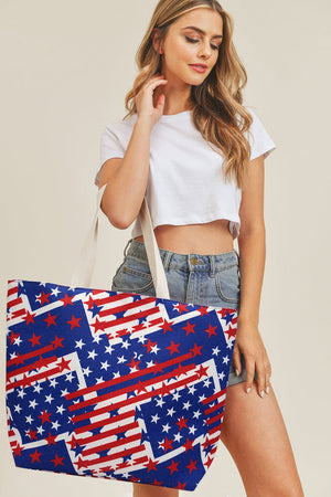 Sass at Home - American Flag Tote Bag