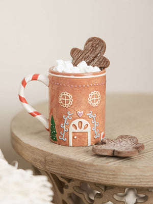 Mary Square - Ceramic Gingerbread House Mug